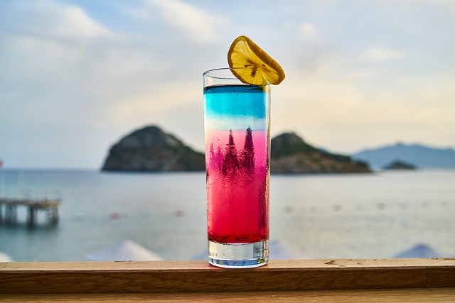 drink, cocktail, summer, holiday, relief, hotel, luxury, nature, pine, alcohol, cooling, bar, cold, ice, liquor, liquid, alcoholic, celebration, refreshing, restaurant, cocktails, healthy, sea, beach, view