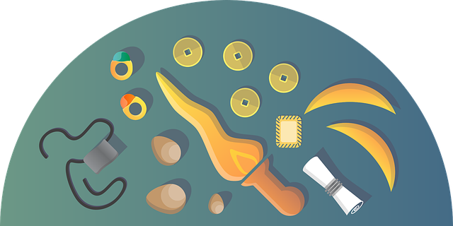 Free sword gold old vector