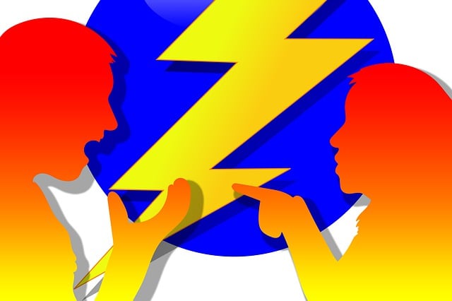 Free dispute scream shout at illustration