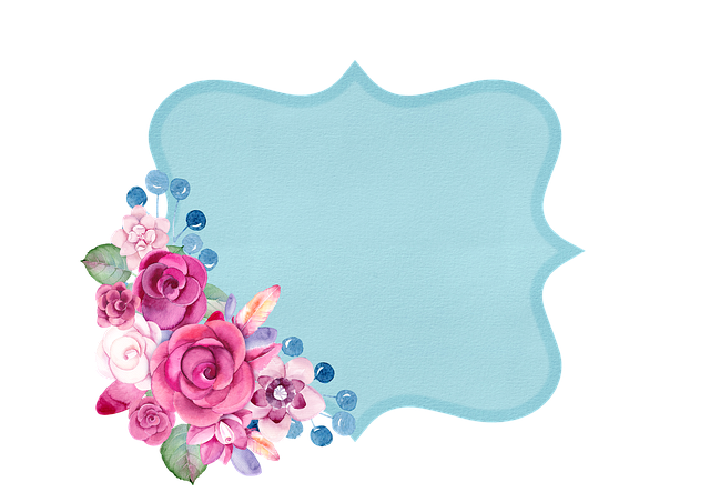 Blumen, Aquarell, Natur, Etikett