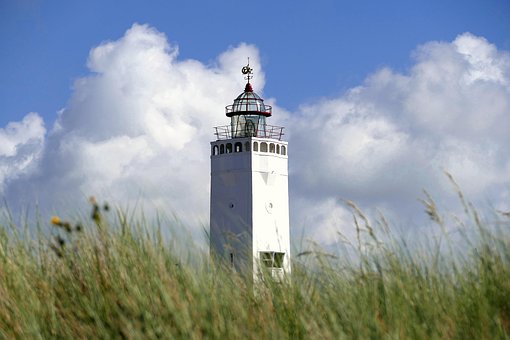 Fyrtårn, Klitter, Strand, Noordwijk