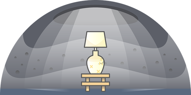 Free lamp light table vector
