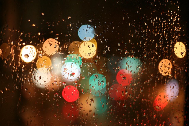 Free Lights Rain photo and picture