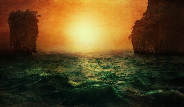 Download free HD stock image of Sea Nature Free sea nature rock illustration