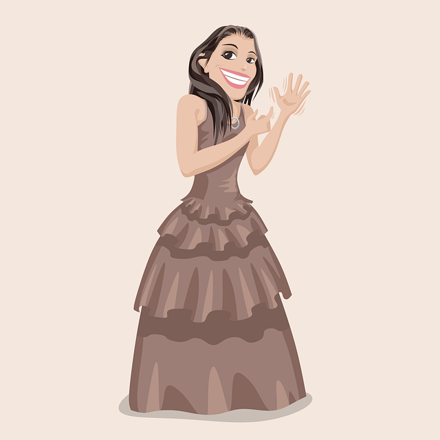 Free woman dress expression vector