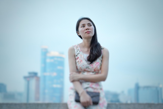 Girl, beauty, asian girl and city — photo by FK-JACKSON