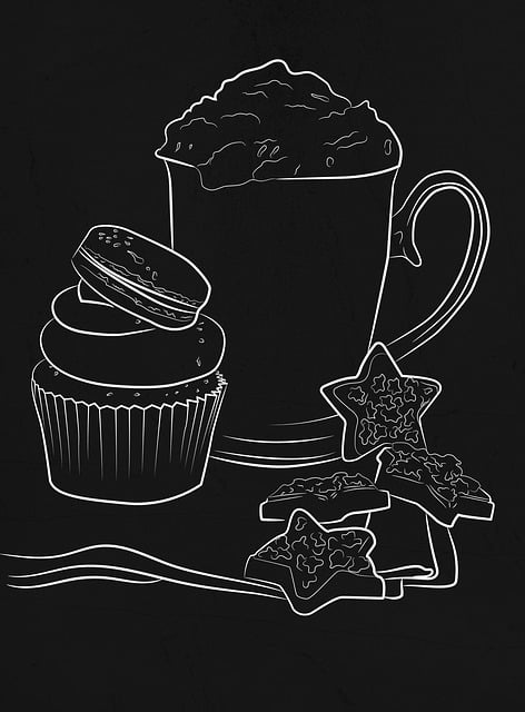 Free coffe cream cup illustration