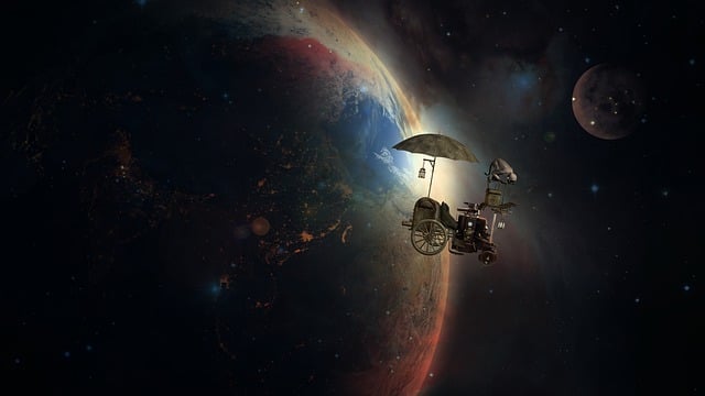 Free fantasy space earth illustration