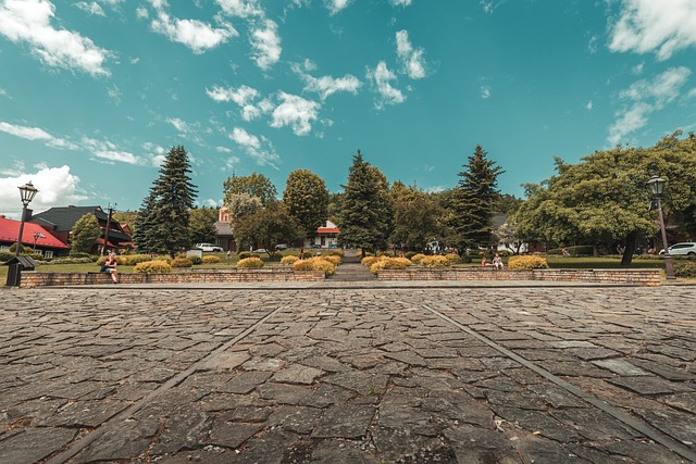 Steine, Blau, Dorf