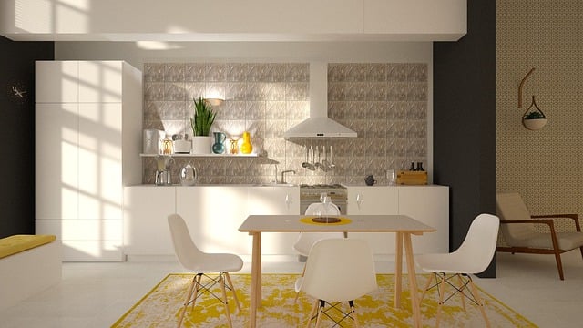 Free kitchen lights white illustration