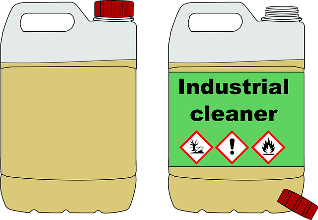 Free canister can chemical illustration