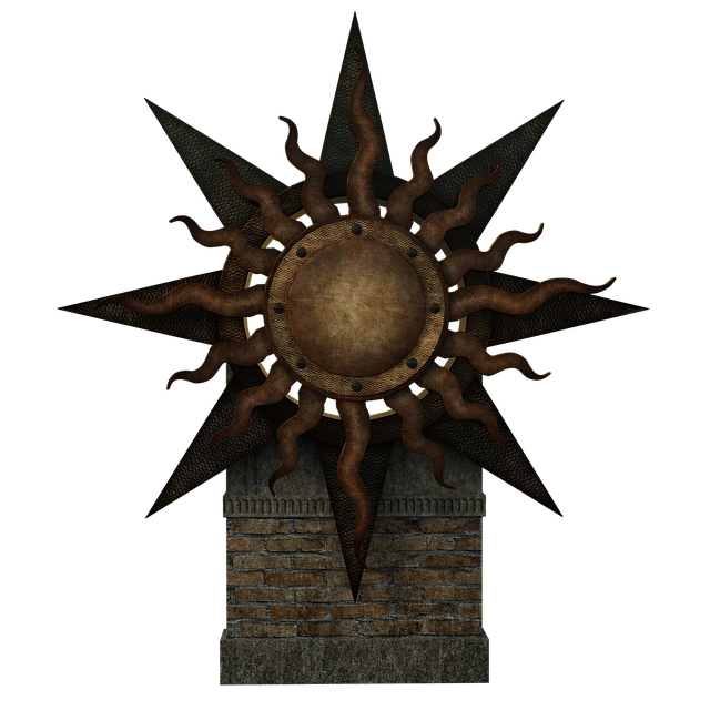 Free sun wall brick illustration