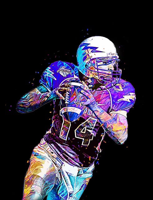 Free quarterback american football sport illustration