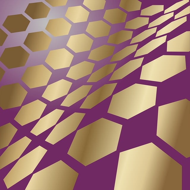 Free background abstract hexagons vector