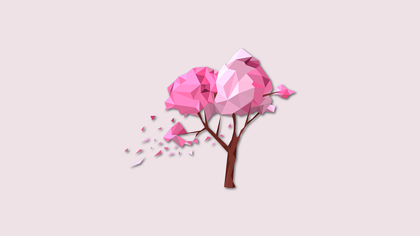 Grafikk Kunst, Polygoner Treet