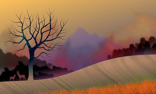 Free landscape illustration nature illustration