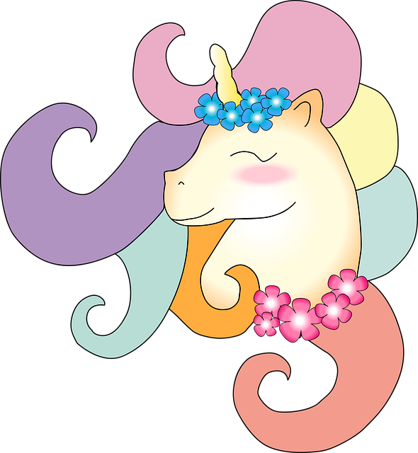 Free Unicorn Colors vector and picture