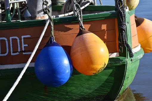 Schip, Maritiem, Fender, Veelkleurig