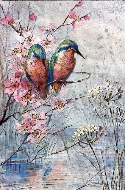 Free waiting for fish kingfisher wildlife illustration