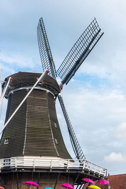 Mølle, Luft, Skyer, Holland
