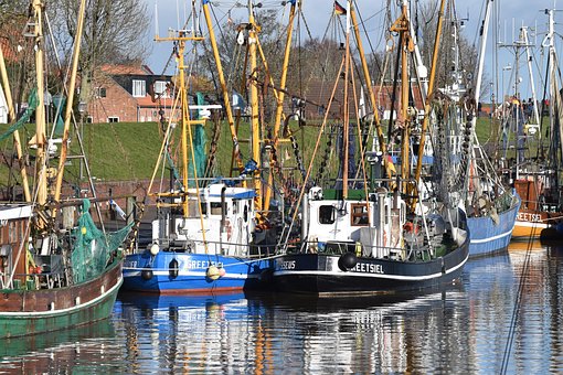 Boten, Veelkleurig, Greetsiel, Water
