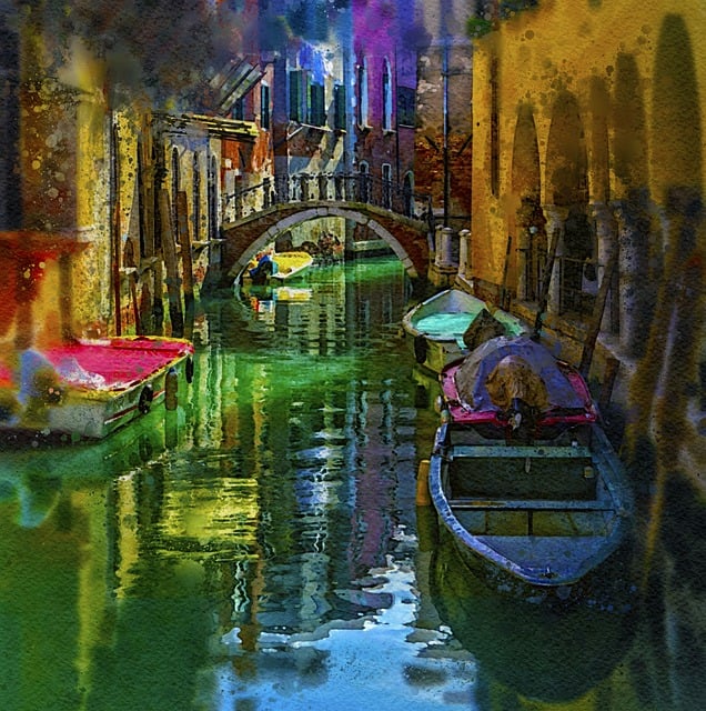 Free venice city italy illustration