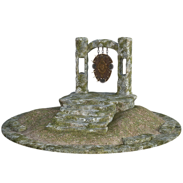 Free stone stairs ancient illustration