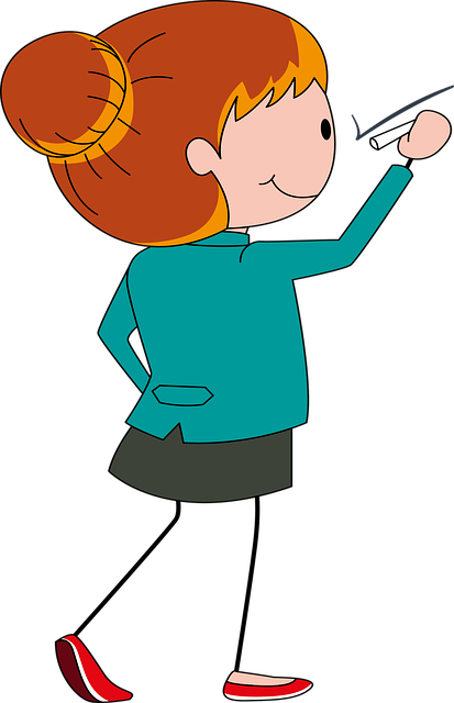 Free girl officer write vector