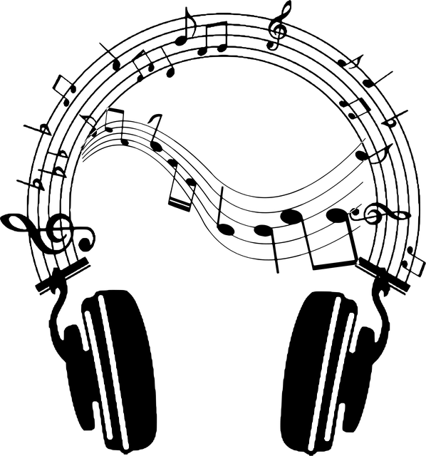 Free headset music headphone vector