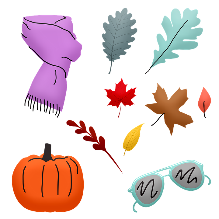 秋の紅葉 スカーフ かぼちゃ Pixabayの無料画像