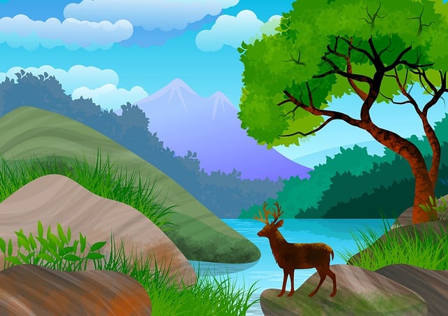 Free landscape illustration nature illustration