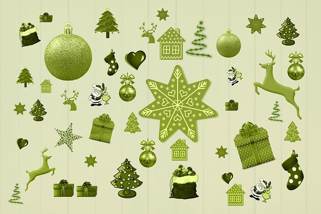 Download free HD stock image of Christmas Symbols Free christmas symbols decoration illustration