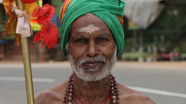 Mann, Sri Lanka, Indien, Glücklich