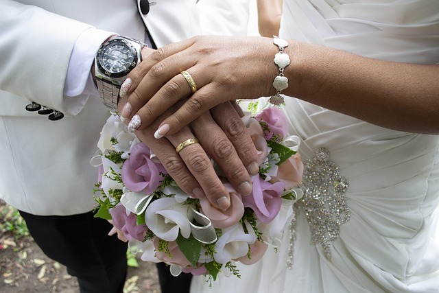 Hochzeit, Freunde, Braut, Frau, Paar