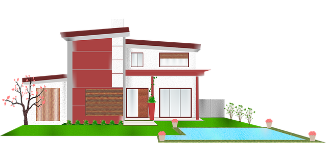Free villa buildings architecture vector