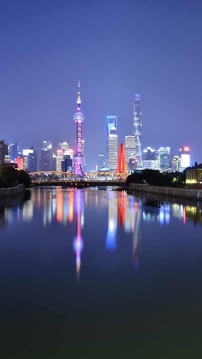 上海城市的夜晚 Pixabay上的免费照片