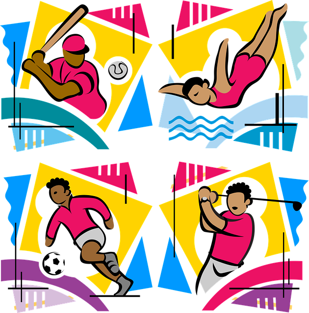Free sports athlete fitness vector