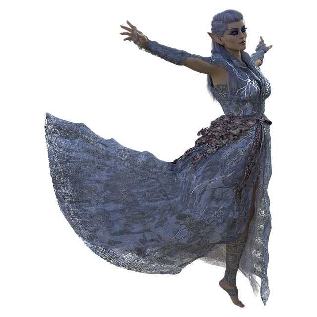 Free woman fantasy costume illustration