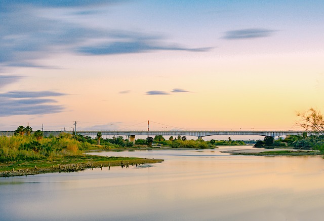 Himmel, Fluss, Natur, Wasser, Draußen