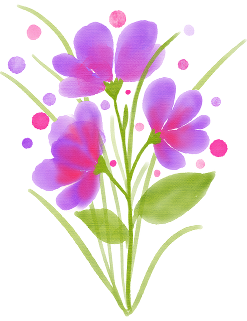 Free watercolor flower watercolour flowers illustration