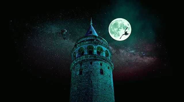 Free galata tower istanbul turkey illustration
