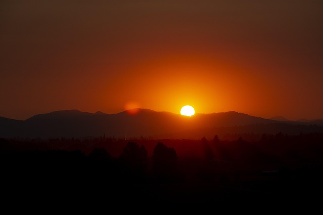 Free Sunset Mountain photo and picture