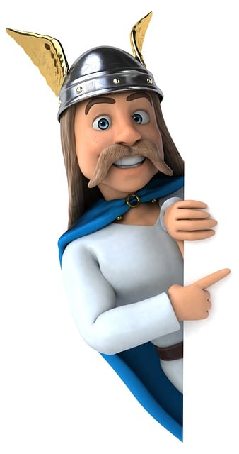 Free gaulois 3d helmet illustration
