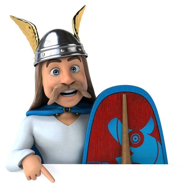 Free gaulois 3d helmet illustration