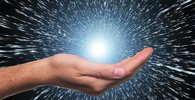 Free hand light explosion illustration