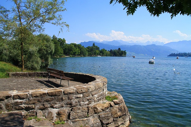 Sveits, Lucerne, Vann, Innsjø, Stille
