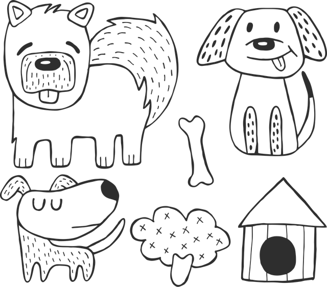 Free the dog the animal wall vector
