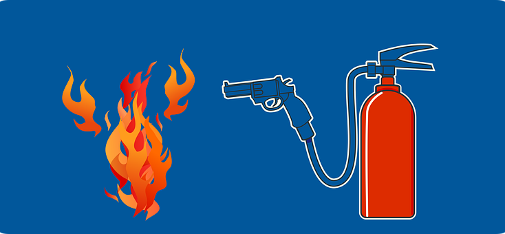 Fuego, Extintor, Emergencia, Pistola