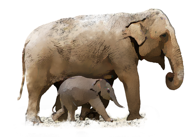 Free elephant watercolor african elephant illustration