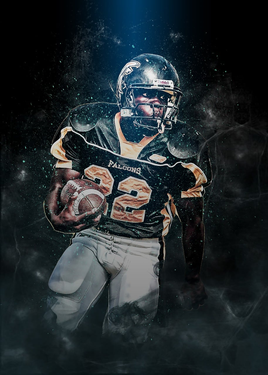 Download free HD stock image of Ball Carrier Running Back Free ball carrier running back american football illustration
